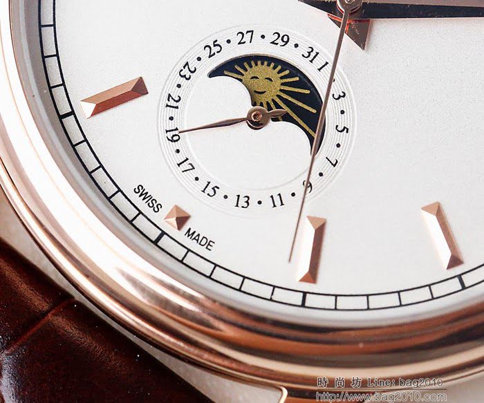 江詩丹頓 Vacheron Constantin LS精品 火爆推薦最新款 升級版 真月相功能腕表系列 男士腕表  wssb4230